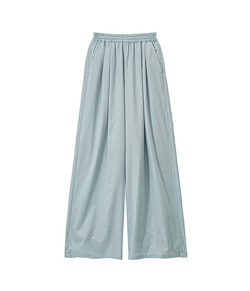 Silicon Poplin Two Tuck Easy Wide Pants［GL261-40187］【2026SS】