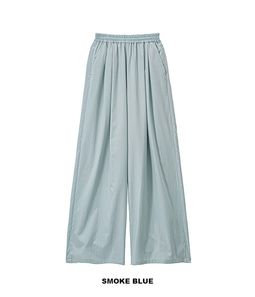 Silicon Poplin Two Tuck Easy Wide Pants［GL261-40187］【2026SS】