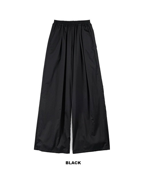 Silicon Poplin Two Tuck Easy Wide Pants［GL261-40187］【2026SS】