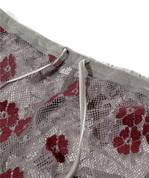 《SALE》Slit Flare Pants - Flower Lace［RV1078］Grey【2025AW】