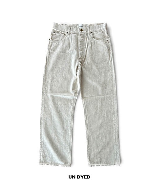 CO/HE PURE STRAIGHT DENIM［26S-BIS-PT05］UN DYED【2026SS