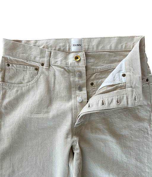 CO/HE PURE STRAIGHT DENIM［26S-BIS-PT05］UN DYED【2026SS