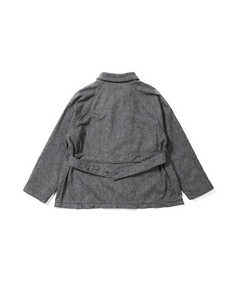 Smoking Jacket - Poly Wool Herringbone［PS275］【2024AW】【SOLDOUT】
