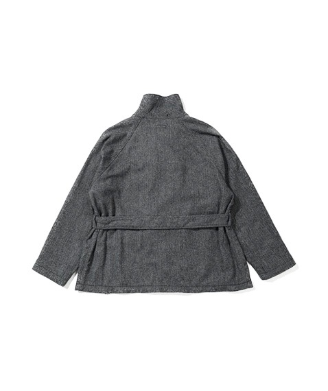 Smoking Jacket - Poly Wool Herringbone［PS275］【2024AW】【SOLDOUT】