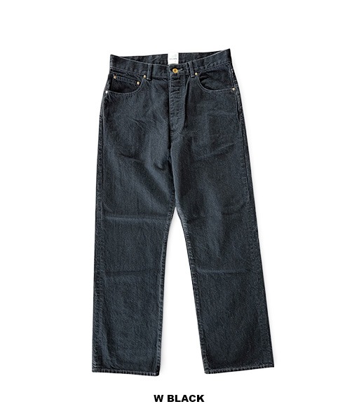 CO/HE PURE STRAIGHT DENIM［26S-BIS-PT05］W BLACK【2026SS