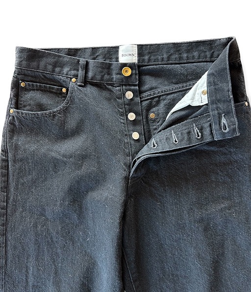 CO/HE PURE STRAIGHT DENIM［26S-BIS-PT05］W BLACK【2026SS