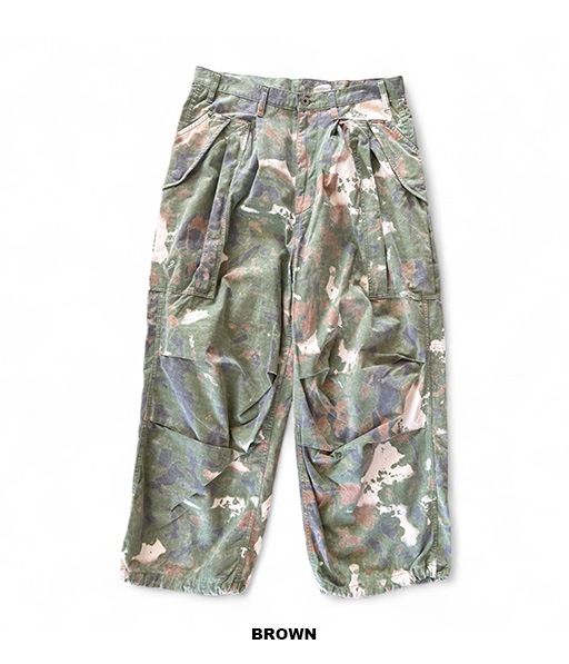 Poplin camouflage cargo pants［2552］【2025AW】