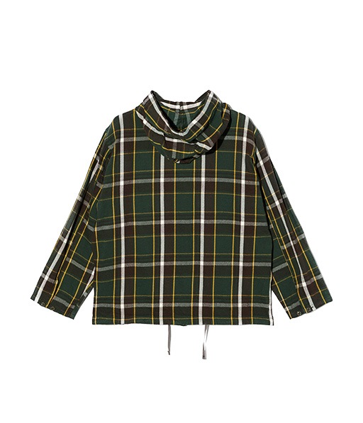 Zip Hooded Shirt - Cotton Heavy Twill Plaid［TX072］【2026AW】