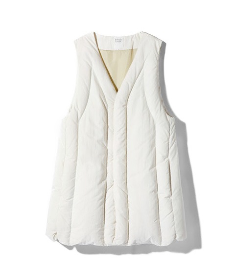 《SALE》Long Down Vest［NQ856］White