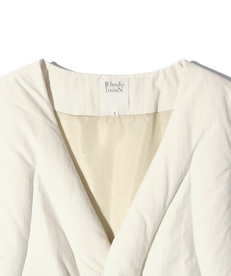 《SALE》Long Down Vest［NQ856］White