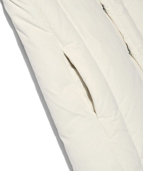 《SALE》Long Down Vest［NQ856］White