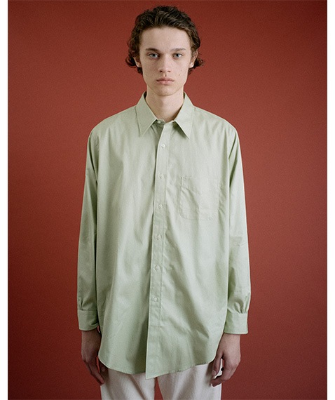 REGULAR COLLAR SHIRT［015FD252001］GREEN【2025AW】