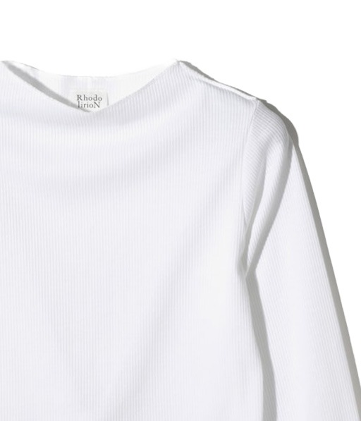 《SALE》Ribbed Lace Cuff Pullover Tee［SW1083］White【2026SS】 