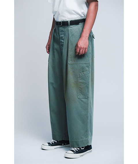 【25SS】アプレッセ Vintage USAF パンツ　サイズ1 Vintage USAF Hemmed Bottoms［25SAP-04-14T］【2025SS】【25STYLE1