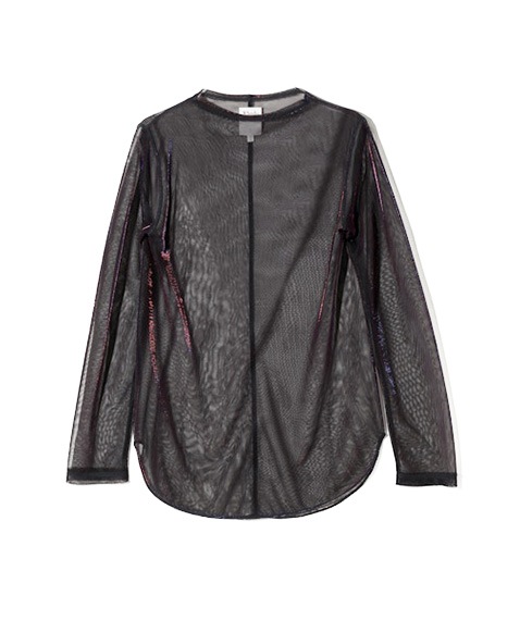 Mock Neck Tee - Shine ChambrayQT1061Red2025SS 