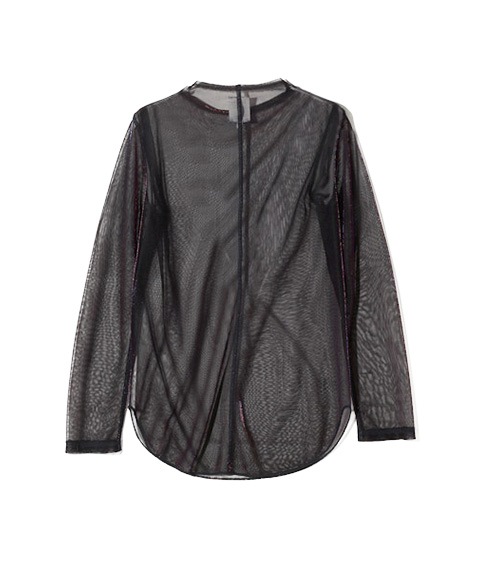 Mock Neck Tee - Shine ChambrayQT1061Red2025SS 