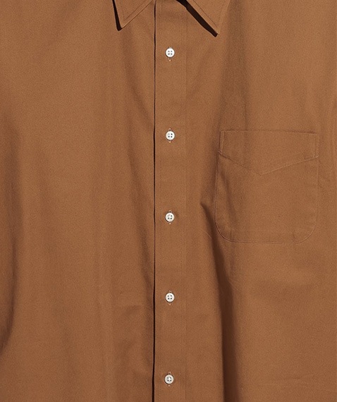 REGULAR COLLAR SHIRT［015FD252001］MOCHA【2025AW】