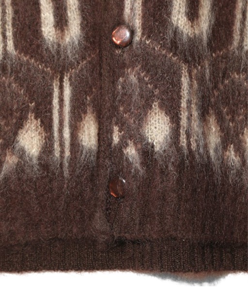 Mohair Cardigan - Geometric［RW357］【2025AW】
