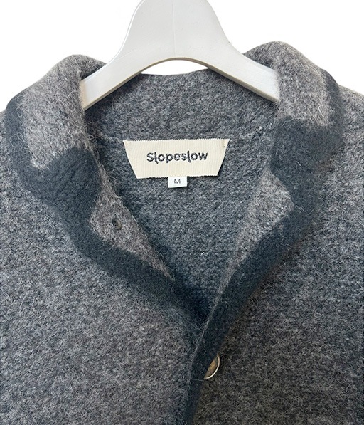 Slopeslow - brushed yak/Shetland wool turtle neck sweater(KHAKI