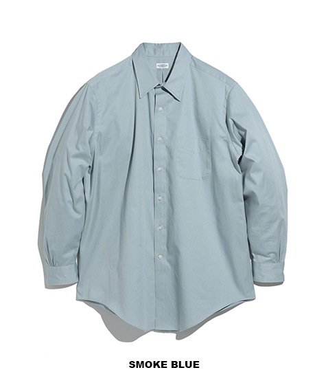 REGULAR COLLAR SHIRT［015FD252001］SMOKE BLUE【2025AW】