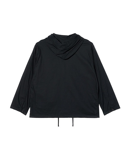 Zip Hooded Shirt - Cotton Brushed Twill［TX069］Black【2026AW】【SOLDOUT】