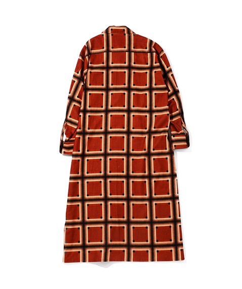 《SALE》One-up Shirt Dress - R/C Flannel Cloth / Printed［LQ154］Brn/Blk