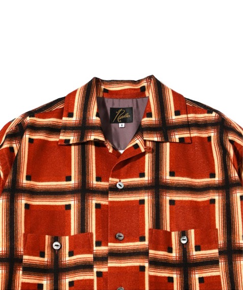 《SALE》One-up Shirt Dress - R/C Flannel Cloth / Printed［LQ154］Brn/Blk