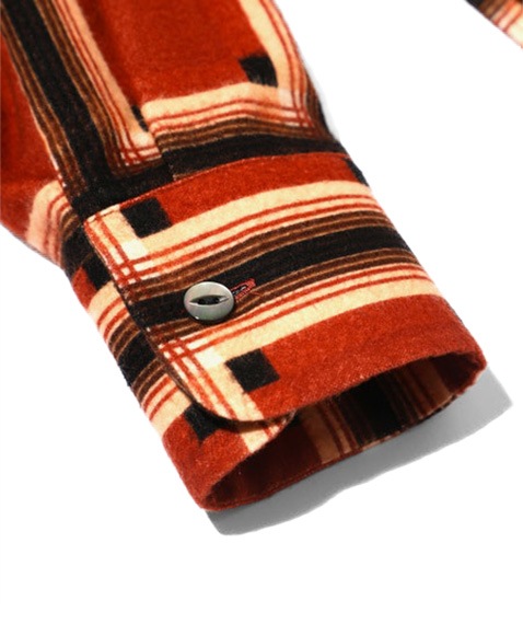 《SALE》One-up Shirt Dress - R/C Flannel Cloth / Printed［LQ154］Brn/Blk