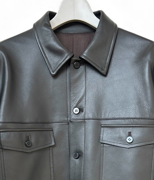 lamb leather トラッカージャケット［C253L03J01］【2025AW】