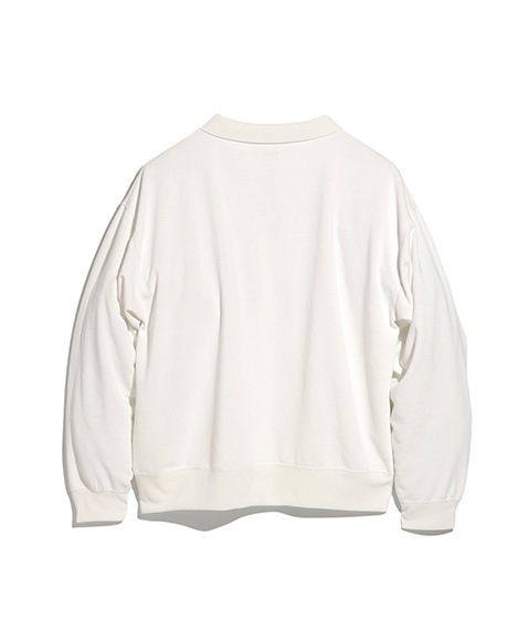 《SALE》HALF ZIP LONG SLEEVE SHIRT［015FD252012］WHITE【2025AW】