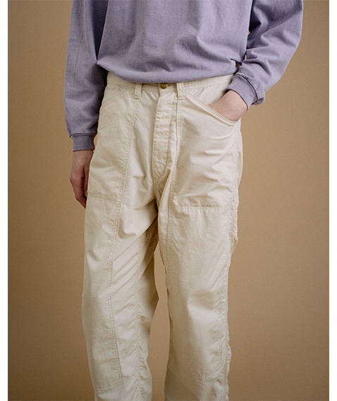 《SALE》DOUBLE KNEE PANTS［015FD252014］BEIGE【2025AW】
