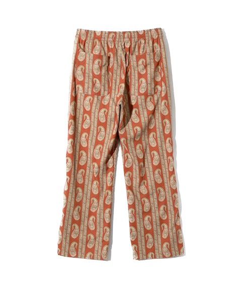 《SALE》String Easy Pant - R/C Lawn Cloth / Paisley Printed［OT210］Brick
