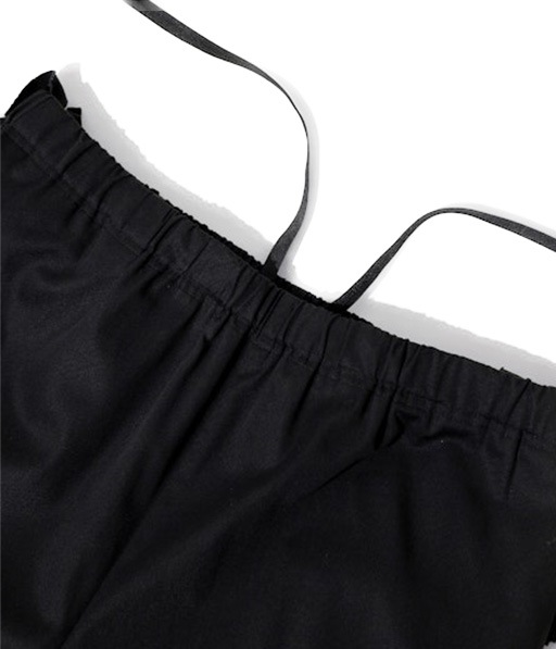 Frill Side Flare Pant - Twill［SW1017］Black【2026SS】【SOLDOUT】
