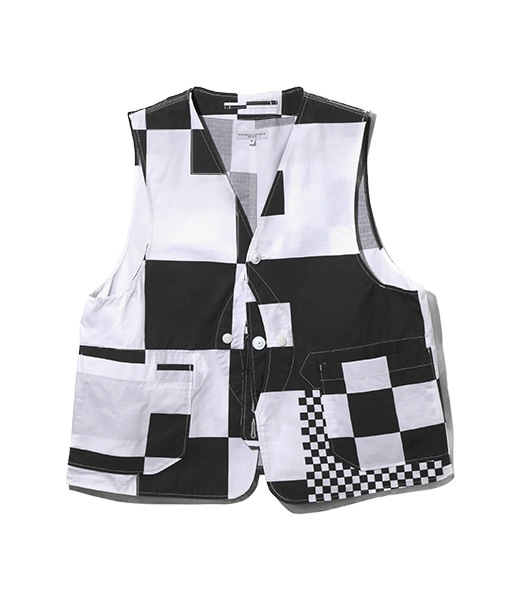 Upland Vest - Checker Print Cotton Ripstop［SW161］【2026SS】