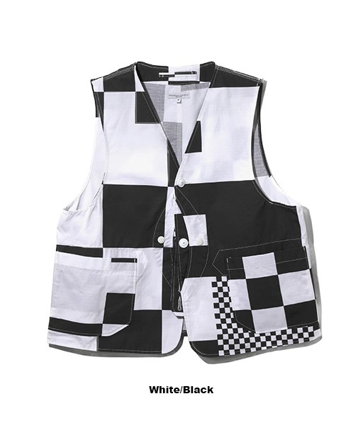 Upland Vest - Checker Print Cotton Ripstop［SW161］【2026SS】