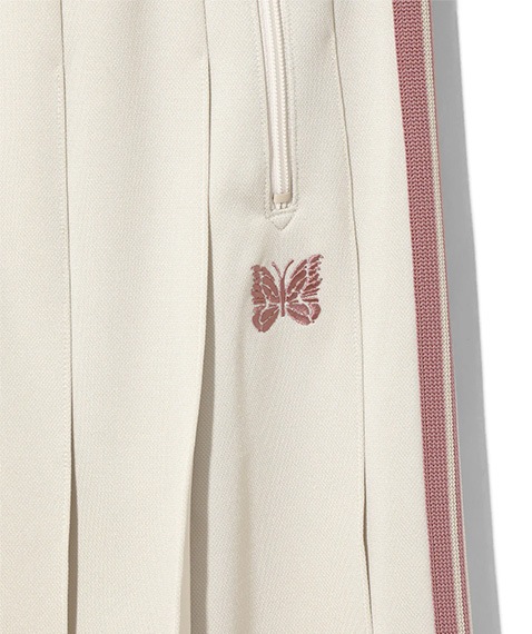 Pleated Track Skirt - Poly Smooth［QV313］Ivory【2025SS】【SOLDOUT】 