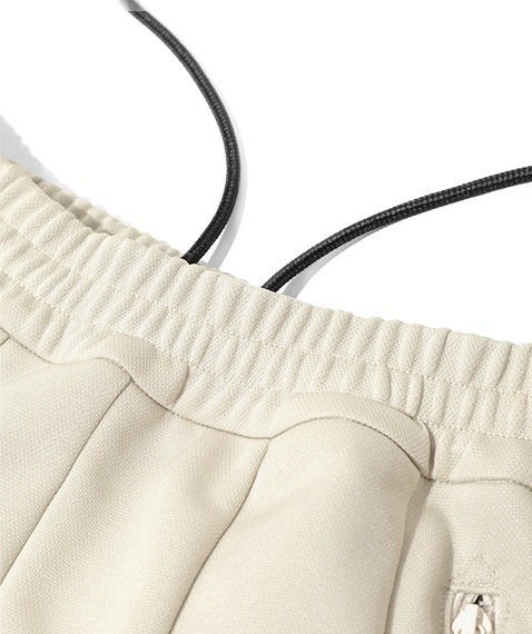 Pleated Track Skirt - Poly Smooth［QV313］Ivory【2025SS】【SOLDOUT】 