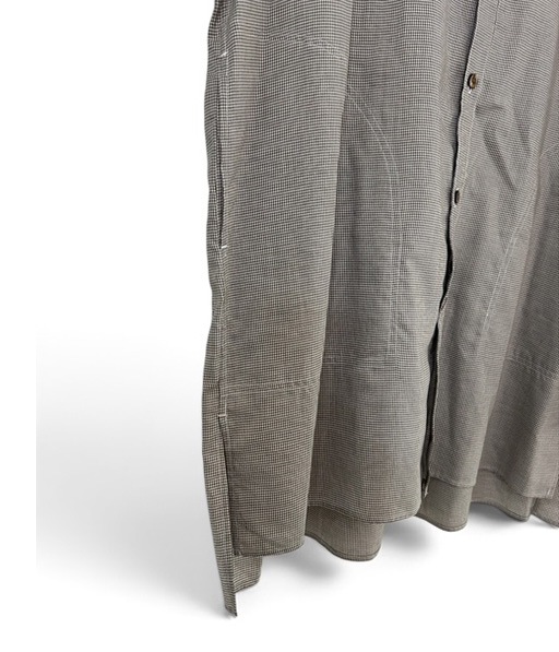 SZ BOIL COTTON SMOCK SHIRTS［26W-BIS-SH04］BROWN HOUNDSTOOTH【2026AW】【SOLDOUT】