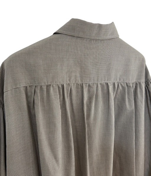 SZ BOIL COTTON SMOCK SHIRTS［26W-BIS-SH04］BROWN HOUNDSTOOTH【2026AW】【SOLDOUT】