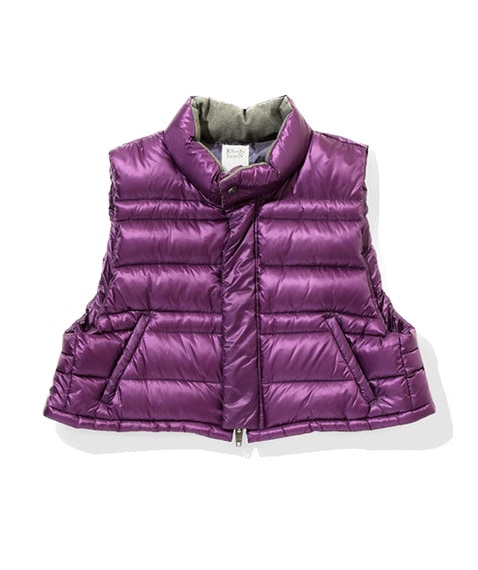 SALE》Short Down Vest［LN882］Purple | InBloom / インブルーム