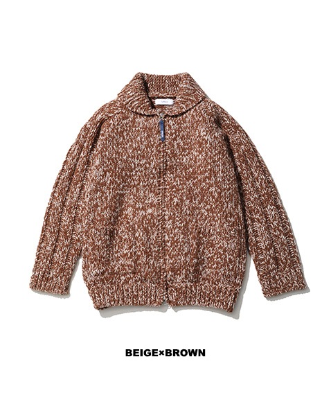 《SALE》Shetland Wool Cowichan Zip Cardigan［TP233-80030］