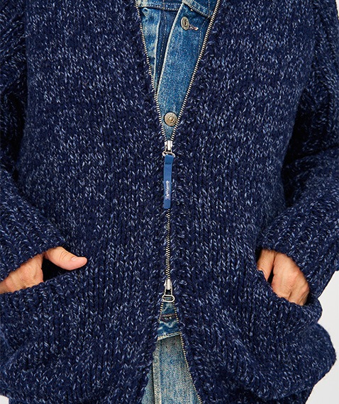 《SALE》Shetland Wool Cowichan Zip Cardigan［TP233-80030］