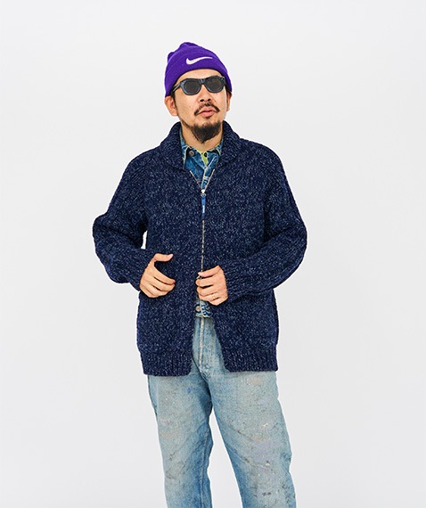 《SALE》Shetland Wool Cowichan Zip Cardigan［TP233-80030］
