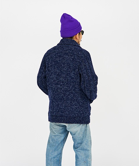 《SALE》Shetland Wool Cowichan Zip Cardigan［TP233-80030］