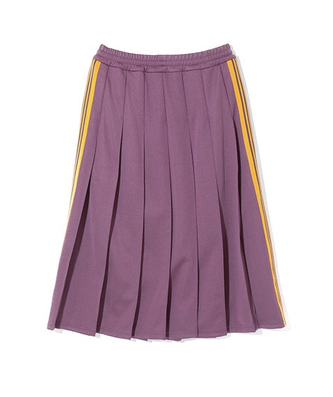 《SALE》Pleated Track Skirt - Poly Smooth［QV313］Purple【2025SS】