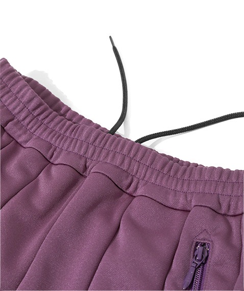 《SALE》Pleated Track Skirt - Poly Smooth［QV313］Purple【2025SS】