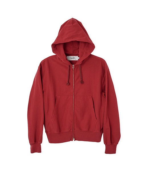 BIO WASHED COTTON JERSEY ZIP HOODIE［26SCT-#205L］【2026SS】