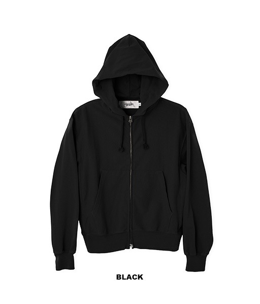 BIO WASHED COTTON JERSEY ZIP HOODIE［26SCT-#205L］【2026SS】