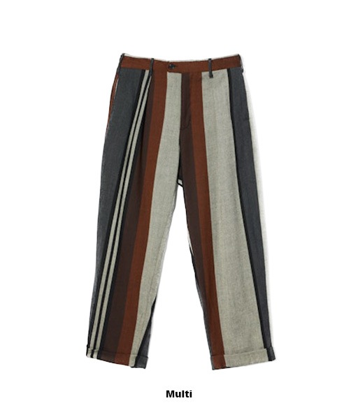 《SALE》Carlyle Pant - Color Wide Striped Worsted Wool［RV241］【2025AW】