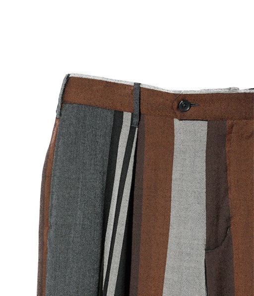 《SALE》Carlyle Pant - Color Wide Striped Worsted Wool［RV241］【2025AW】